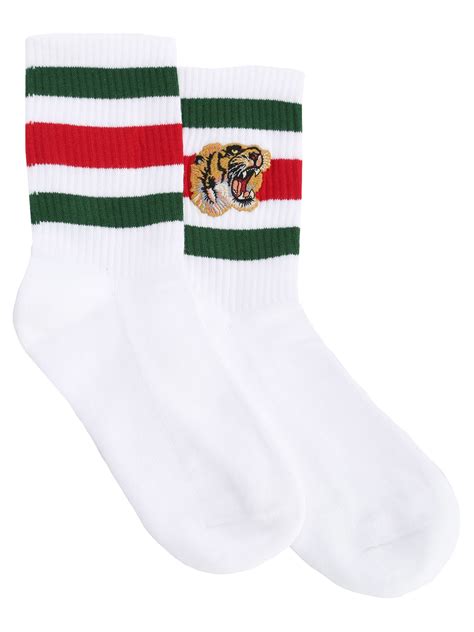 gucci mens tiger socks|Gucci stretch cotton socks.